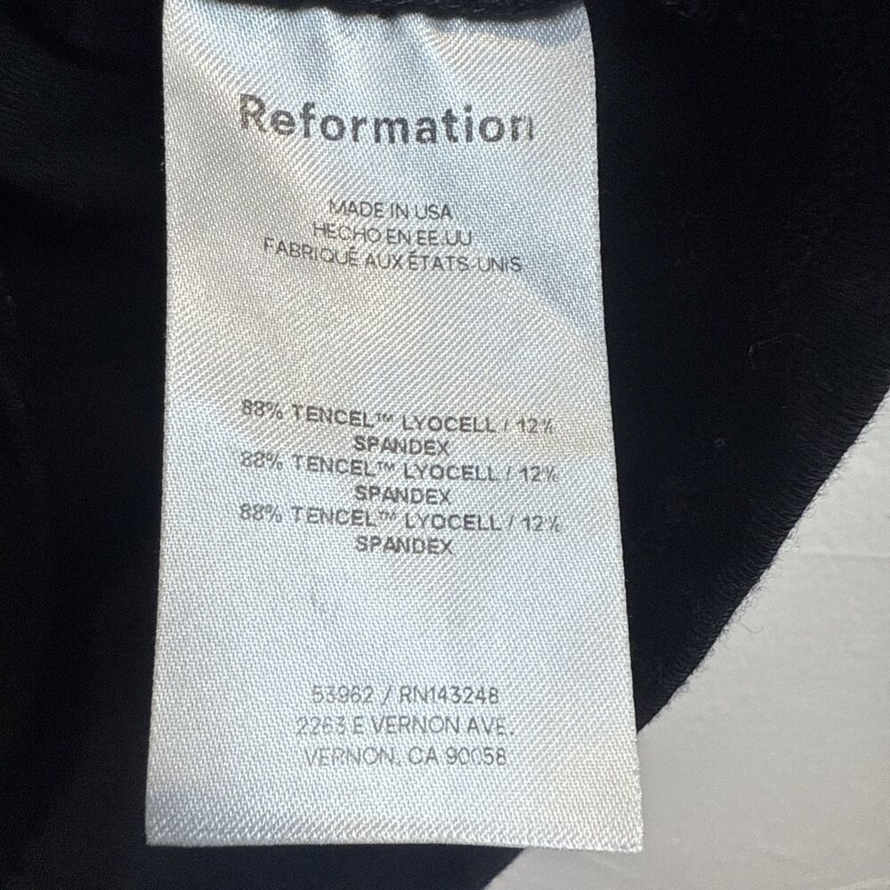 Reformation Black Shirt Women's Small Witchy Goth Dark Academia Dark Romantic - Picture 6 of 12